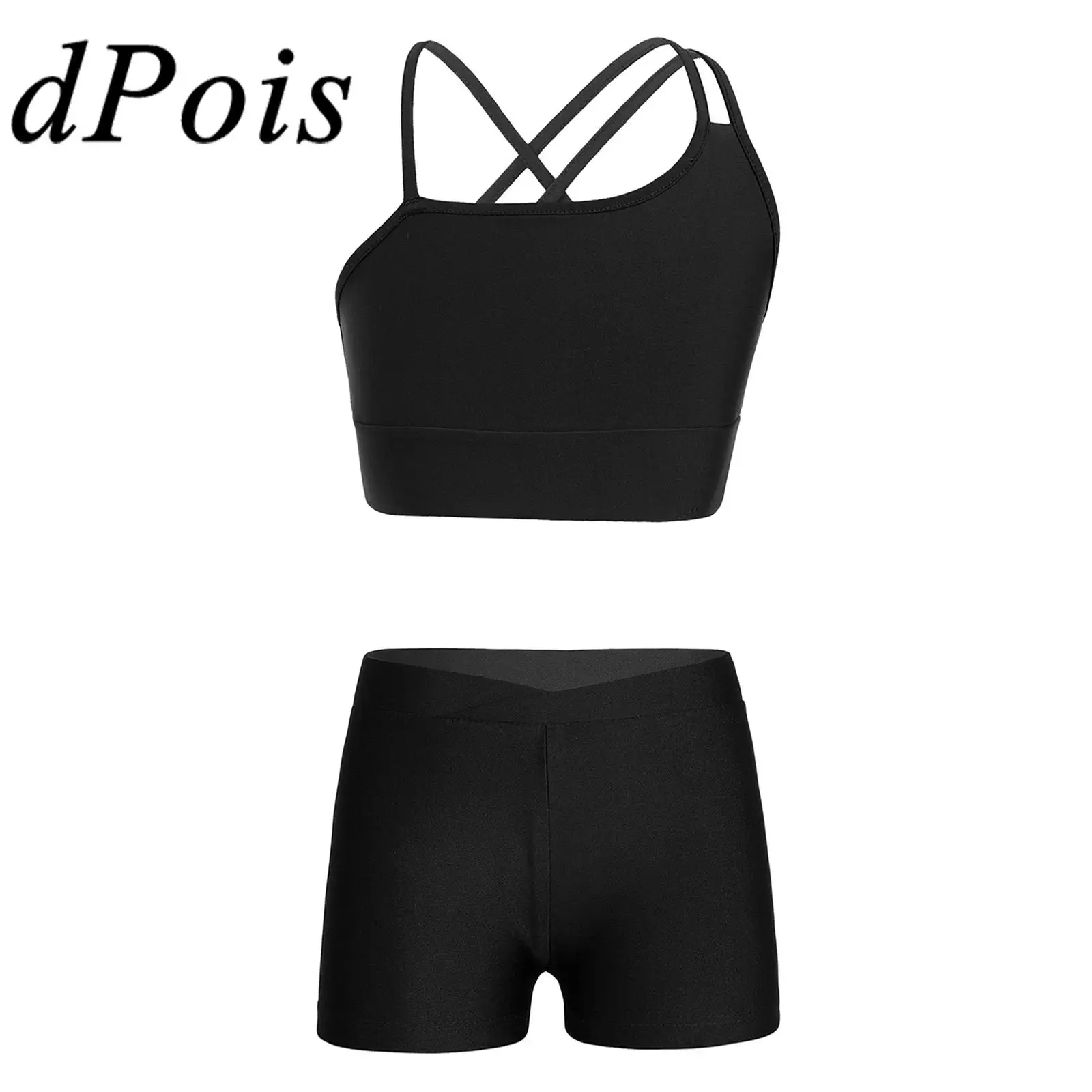 Kids Girls Ballet Dancewear Dance Outfit Children Sleeveless Crop Top with Shorts Set Solid Color Dancing Workout Gymnastic Suit
Kids Girls Ballet Dancewear Dance Outfit Children Sleeveless Crop Top with Shorts Set Solid Color Dancing Workout Gymnastic Suit