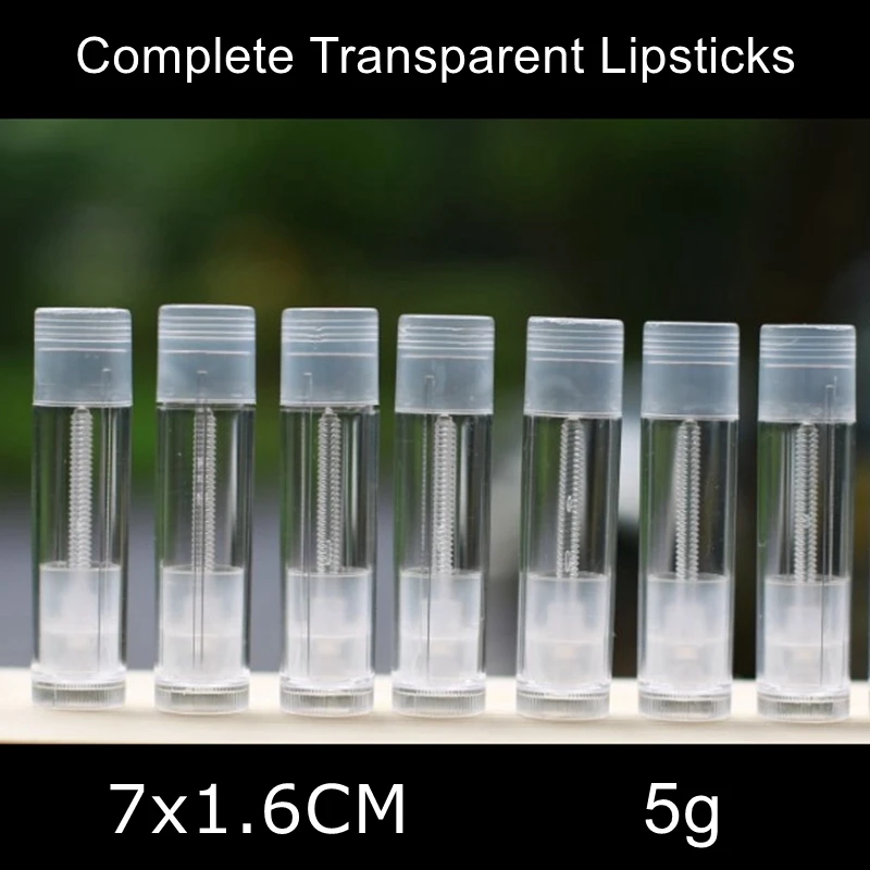 2000PCS LOT Wholesale Complete Transparent Lipstick Tube 7x1.6CM 5g Volum DIY Lipstick Tube Food Grade Material
2000PCS LOT Wholesale Complete Transparent Lipstick Tube 7x1.6CM 5g Volum DIY Lipstick Tube Food Grade Material