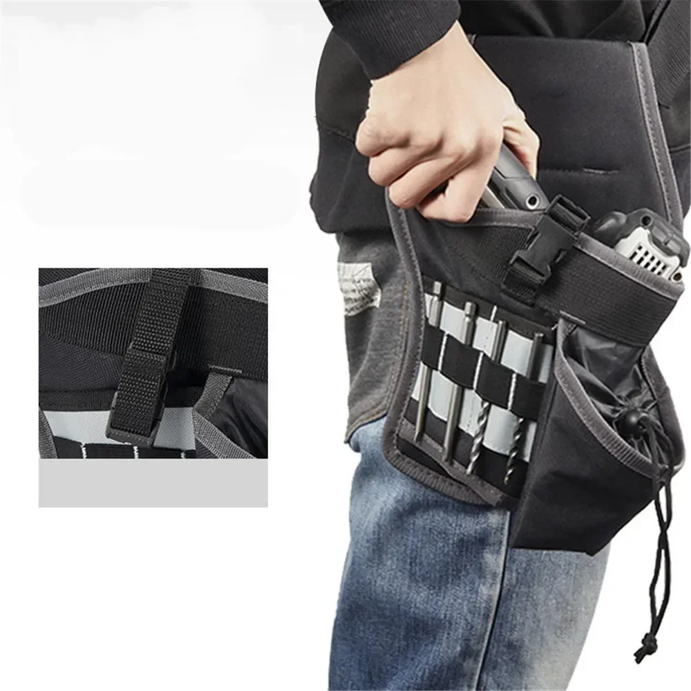 

Portable Cordless Drill Holder Drill Cordless Screwdriver Tool Belt Pouch for Electrician Carpenters Builders Durable Canvas