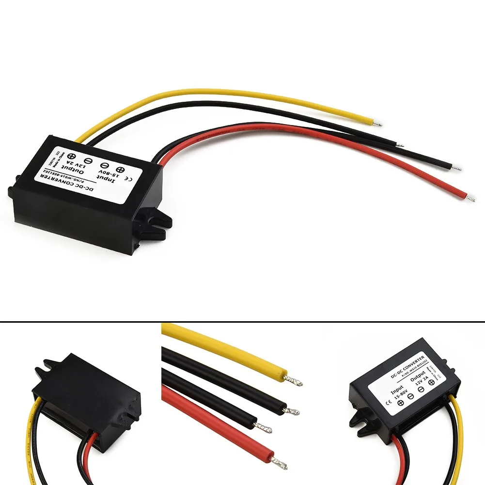 15V-72V 18V 24V 36V 48V 60V To 12V 2A 24-36W DC-DC Step Down Module Converter 63*32*18mm Black Tool Accessories
15V-72V 18V 24V 36V 48V 60V To 12V 2A 24-36W DC-DC Step Down Module Converter 63*32*18mm Black Tool Accessories
