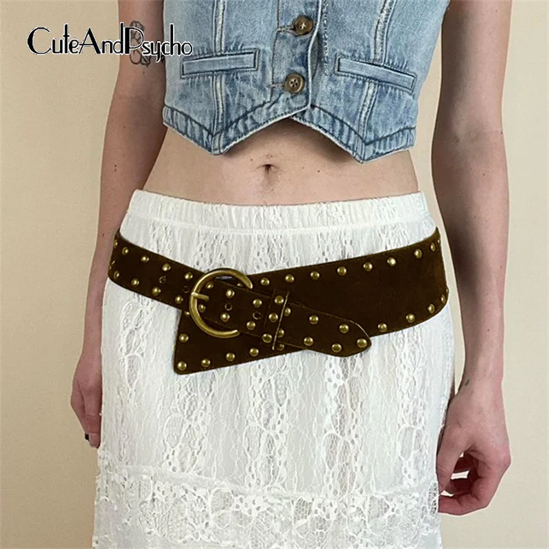 Cuteandпсиходелический винтажный Y2K эстетические PU ремни с заклепками сказочные регулируемые коричневые аксессуары для женщин шикарные Харадзюку 2000s пояса
Cuteandпсиходелический винтажный Y2K эстетические PU ремни с заклепками сказочные регулируемые коричневые аксессуары для женщин шикарные Харадзюку 2000s пояса