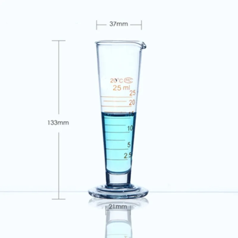 High quality Laboratory 25ml Measuring cylinder with Scale Taper Glass Measuring Cup Lab Supplies
High quality Laboratory 25ml Measuring cylinder with Scale Taper Glass Measuring Cup Lab Supplies