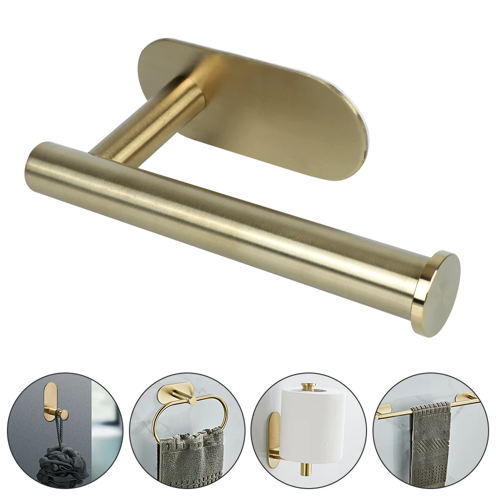 Bathroom Accessories Punch-Free Towel Rack Wall-mounted Toilet Towel Paper Holder Toilet Storage Shelf Self-Adhesive
Bathroom Accessories Punch-Free Towel Rack Wall-mounted Toilet Towel Paper Holder Toilet Storage Shelf Self-Adhesive