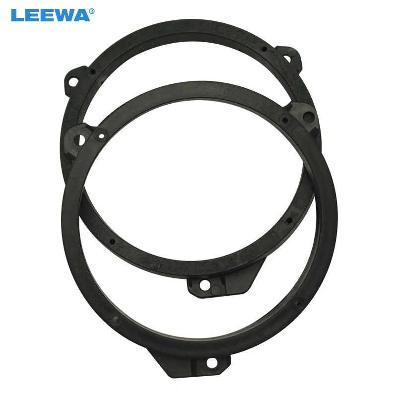 

LEEWA 6.5" Car Speaker Spacer for Subaru Forester Front Door Stereo Horn Refitting Rings Mat Mount Holder