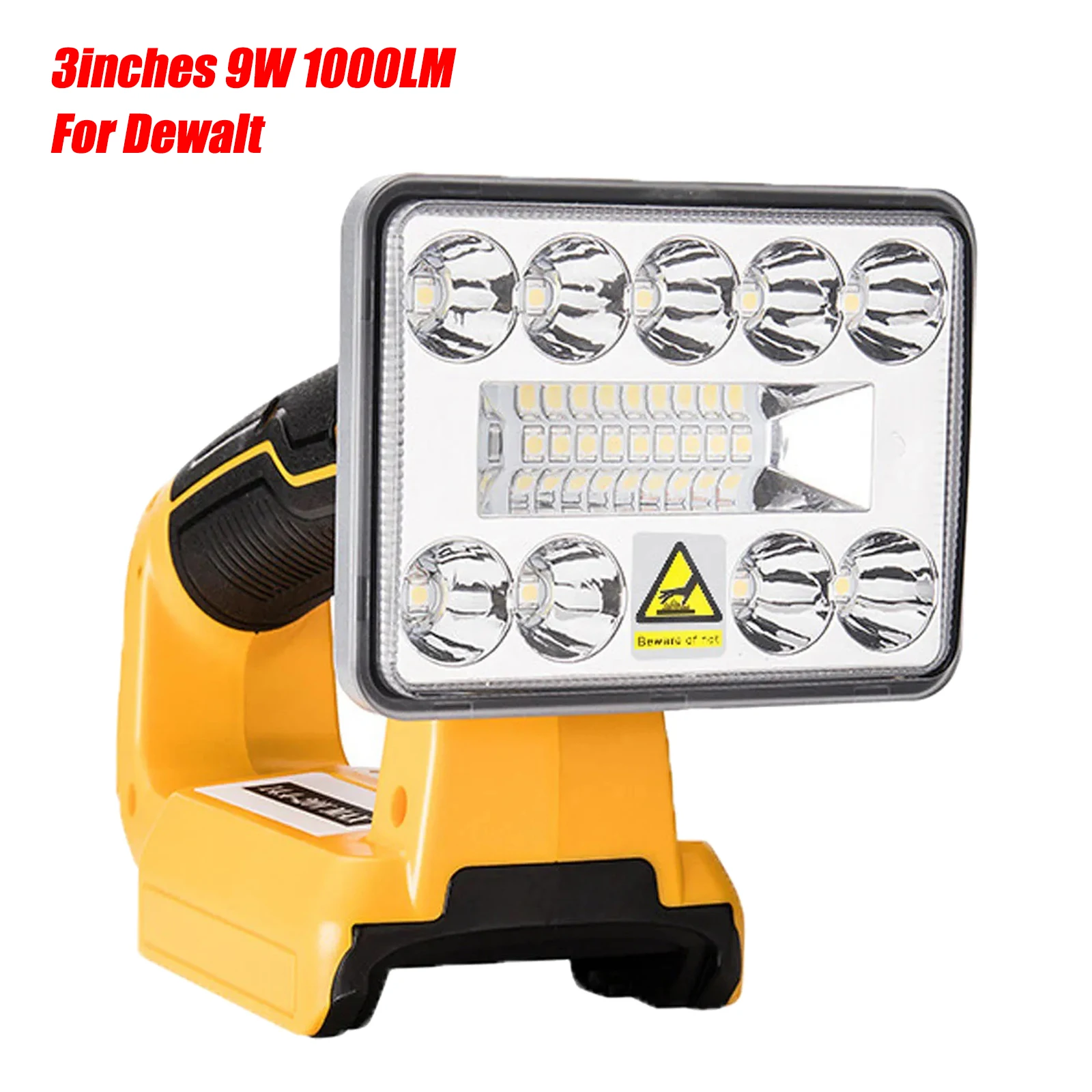 3Inches 9W LED Work Light Flashlight Torch Spotlight Portable Outdoor Emergency Lamp for Dewalt 18V Li-ion Battery
3Inches 9W LED Work Light Flashlight Torch Spotlight Portable Outdoor Emergency Lamp for Dewalt 18V Li-ion Battery