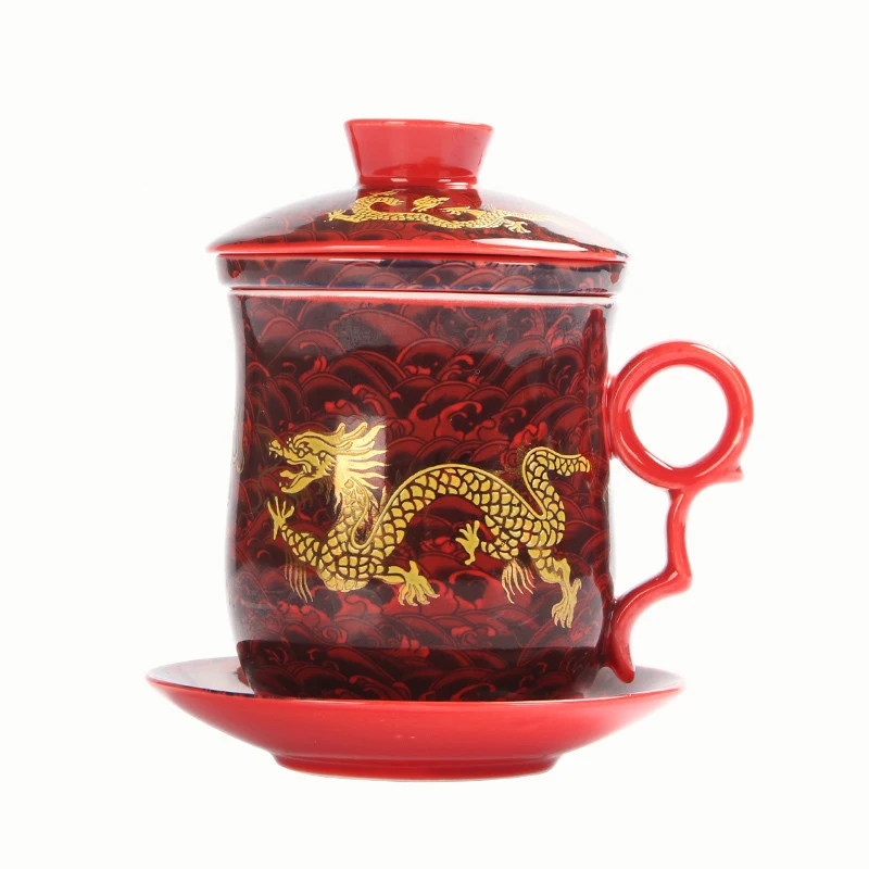

Chinese Ceramic filter tea mug,Coffee Mugs Camping Drinkware White porcelain tea cup,Coffee Milk Tea Mug Afternoon tea cups