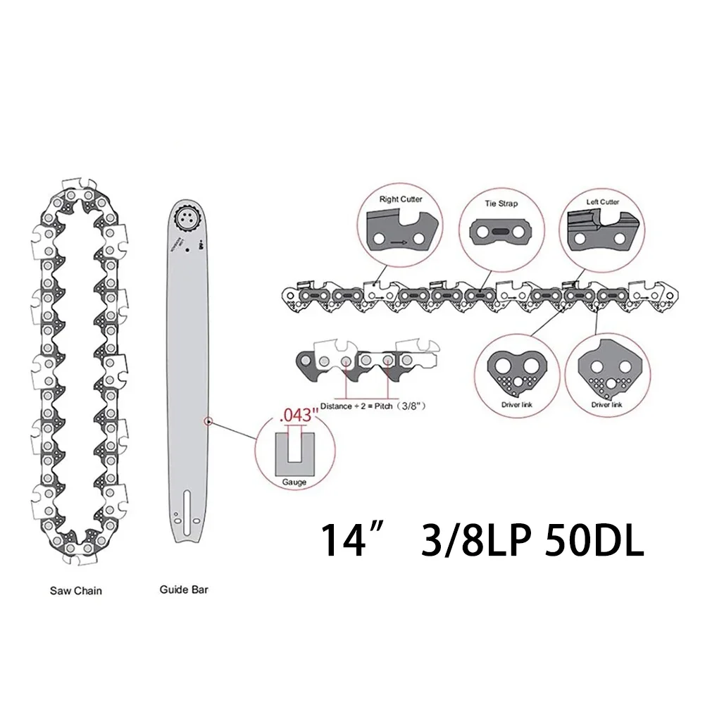 14inch 3/8 "LP 50DL Saw Chain For Stihl Chain Saw MS170 017 MS171 & Km-ht HT130 HT131 Durable Electric Drive Saw Chain
14inch 3/8 "LP 50DL Saw Chain For Stihl Chain Saw MS170 017 MS171 & Km-ht HT130 HT131 Durable Electric Drive Saw Chain
