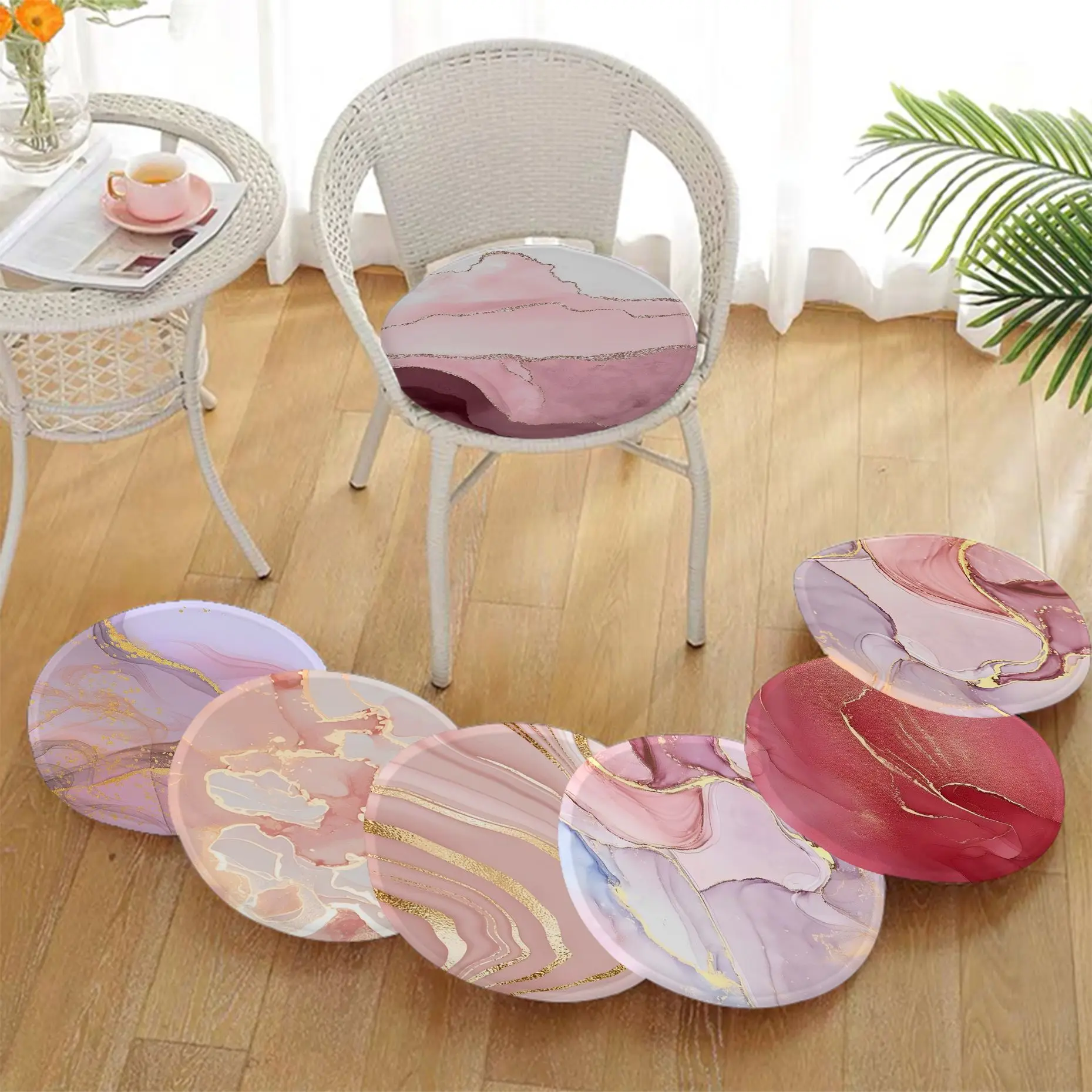 Nordic Purple Pink Canvas Painting Four Seasons Stool Pad Patio Office Chair Seat Cushion Pads Sofa Seat 40x40cm Stool Seat Mat 
Nordic Purple Pink Canvas Painting Four Seasons Stool Pad Patio Office Chair Seat Cushion Pads Sofa Seat 40x40cm Stool Seat Mat