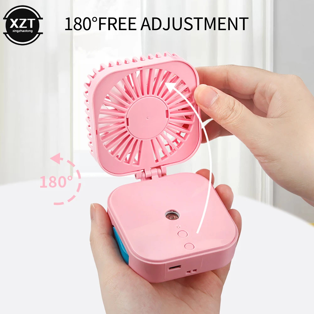 Desktop Mini Small Fan USB Charging Portable Foldable Handheld Spray Humidifier Cooling Electric Fan
Desktop Mini Small Fan USB Charging Portable Foldable Handheld Spray Humidifier Cooling Electric Fan