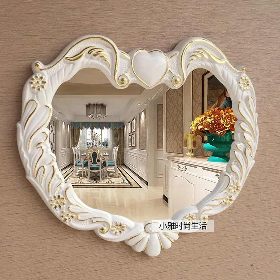 Wall Mounted Decorative Mirror Waterproof Bathroom Large Makeup Mirror Vintage Heart Vanity Espejo Pared Shower Mirror EB5JZ
Wall Mounted Decorative Mirror Waterproof Bathroom Large Makeup Mirror Vintage Heart Vanity Espejo Pared Shower Mirror EB5JZ