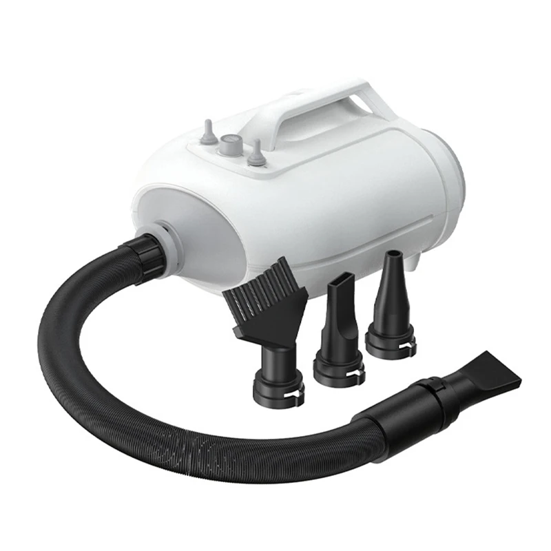 

Pet Hair Dryer Adjustable Speed Pet Hair Dryer with 4 Nozzles Dog Cat Grooming Blower Warm Wind Heater 220V Animals Quick-Drying
