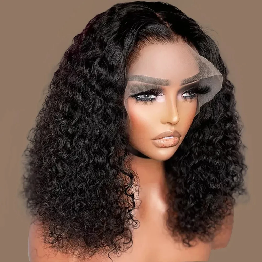 13x4 Hd Lace Frontal Wig Loose Deep Wave Human Hair Wigs For Black Women Bob Wig Water Wave Curly Lace Front Human Hair Wig 
13x4 Hd Lace Frontal Wig Loose Deep Wave Human Hair Wigs For Black Women Bob Wig Water Wave Curly Lace Front Human Hair Wig