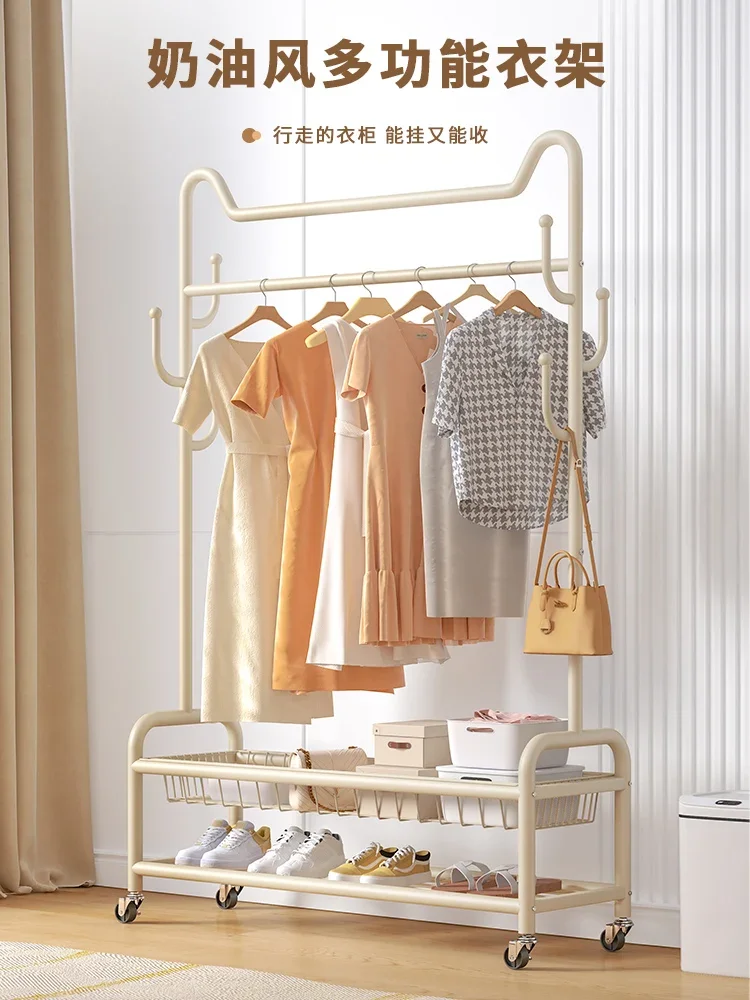 Clothes rack floor bedroom clothes rack movable household living room luxury clothes rack pulley simple coat rack
Clothes rack floor bedroom clothes rack movable household living room luxury clothes rack pulley simple coat rack