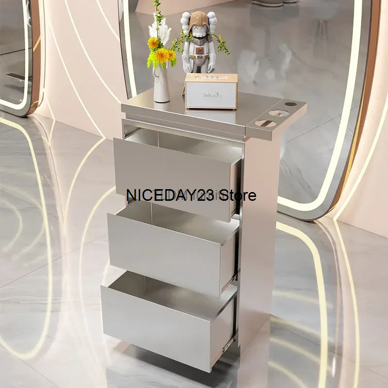 

Hairdresser Cosmetic Salon Trolley Tool Tea Lash Nails Salon Trolley Makeup Esthetician Carrito Auxiliar Salon Furniture WKST