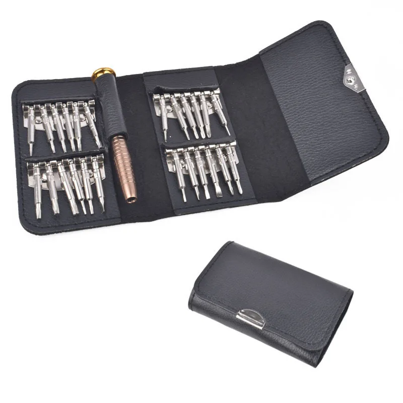 25-in-1 Key Leather Case Disassembling Machine Maintenance Tool Multi-Purpose Screwdriver Manual Set
25-in-1 Key Leather Case Disassembling Machine Maintenance Tool Multi-Purpose Screwdriver Manual Set