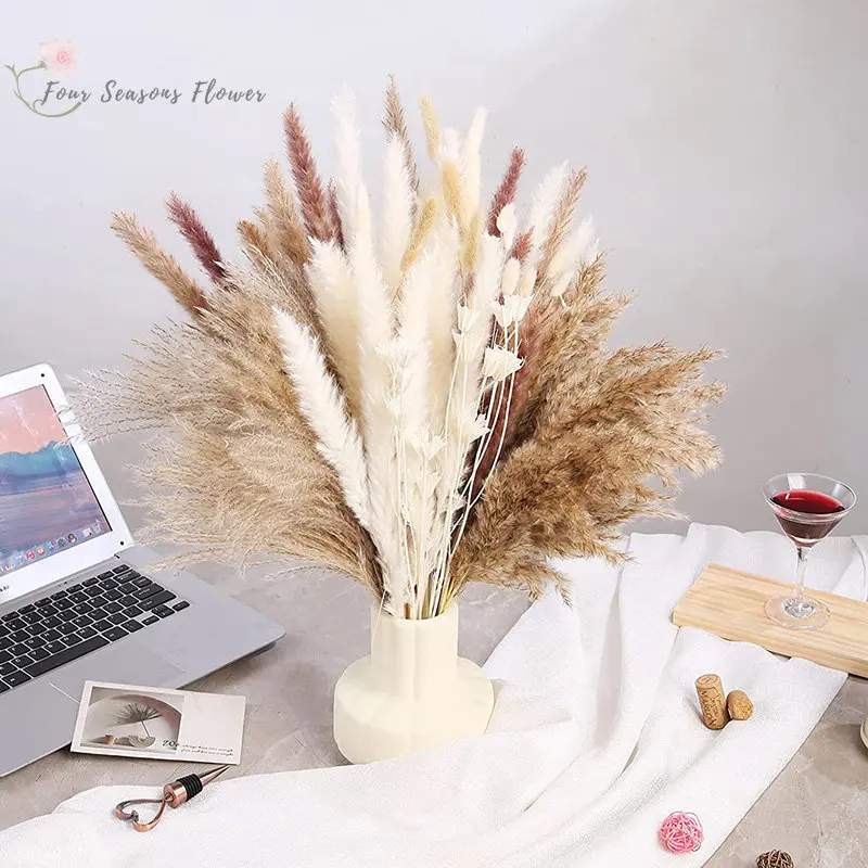 100pcs Dried Flowers Pampas Grass Limonium Bouquet Boho Home Decor Natural Phragmites For Wedding Party Arrangements Decorations
100pcs Dried Flowers Pampas Grass Limonium Bouquet Boho Home Decor Natural Phragmites For Wedding Party Arrangements Decorations