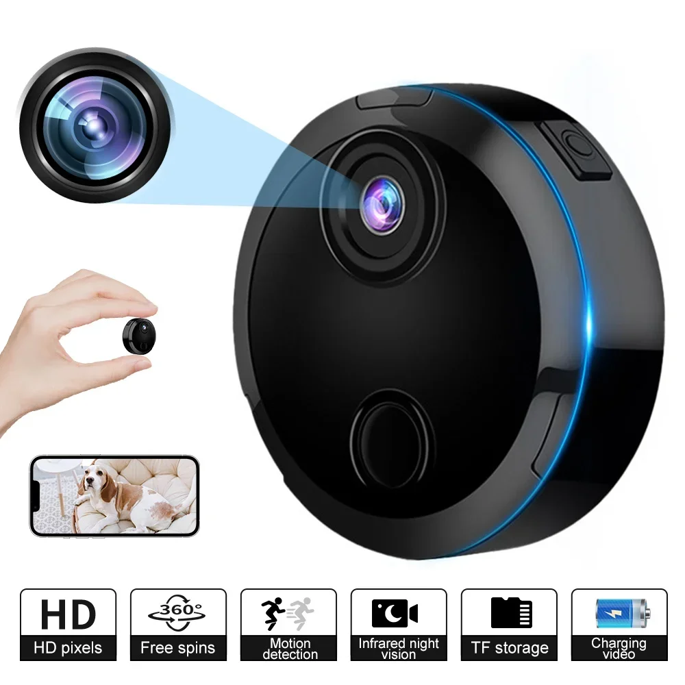 

Motion Detection, Baby/Pet/Nanny Security Remote Network Monitor 1080P Hd Mini Home Indoor Wifi Surveillance Camera