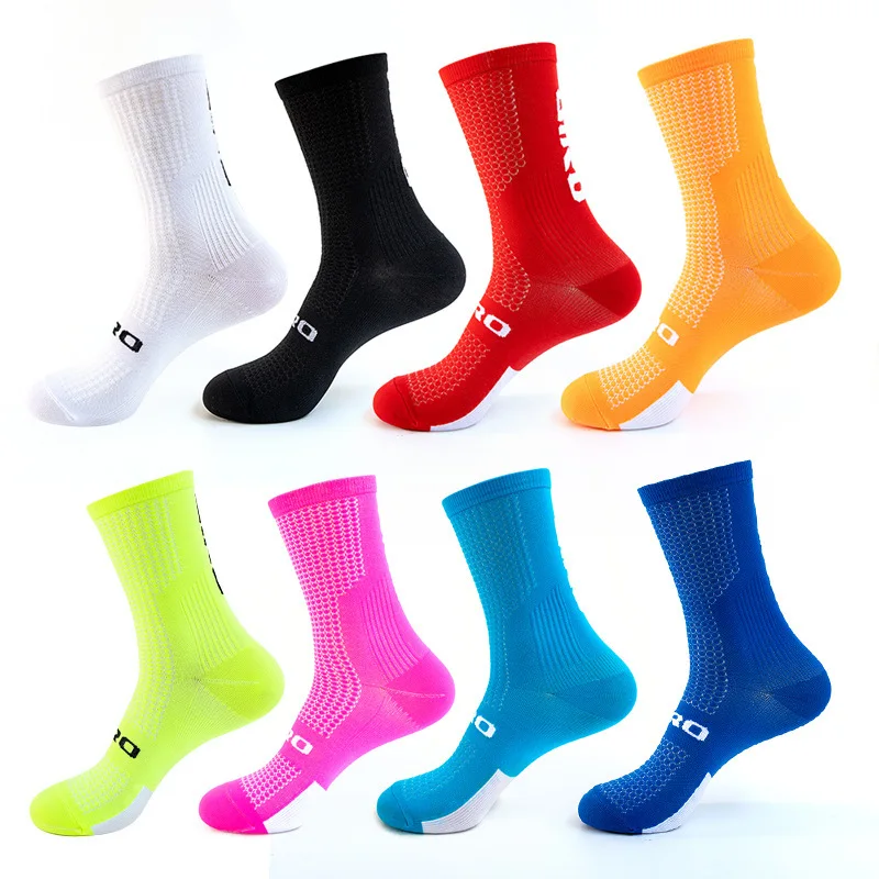 

Женские профессиональные велосипедные носки, спортивные дышащие мужские и беговые Компрессионные носки для баскетбола