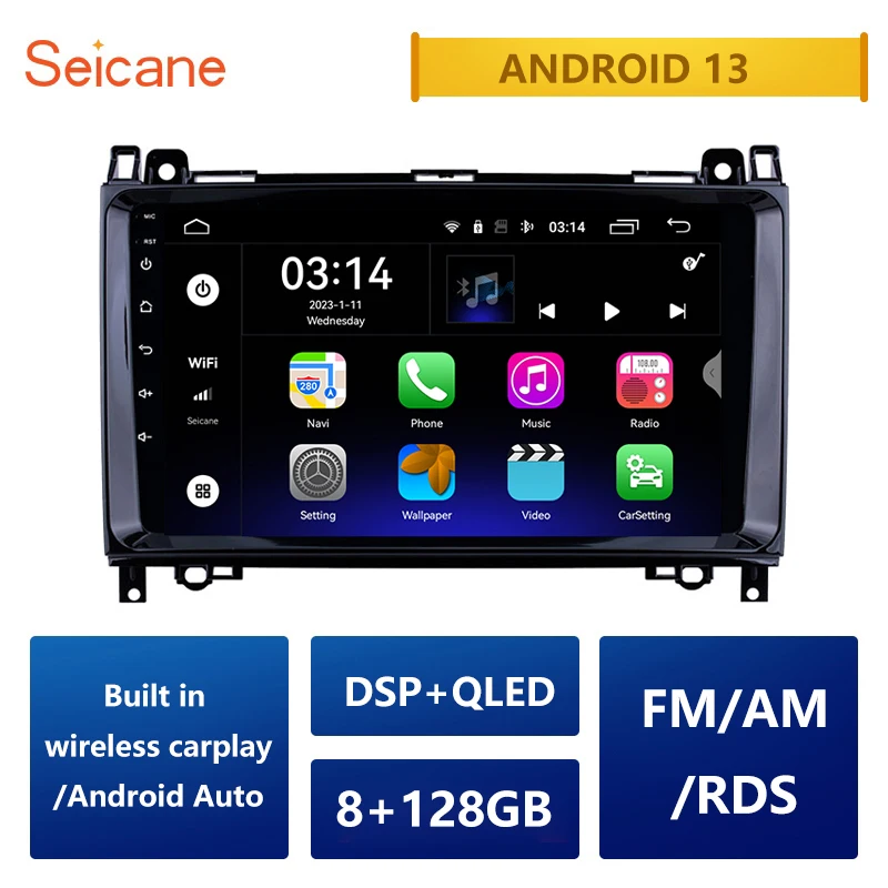 9 "Android 12 Gps автомобильное радио для 2000-2015 VW Volkswagen Crafter Mercedes Benz Viano / Vito /B Class W245 /Sprinter /A Class W169
9 "Android 12 Gps автомобильное радио для 2000-2015 VW Volkswagen Crafter Mercedes Benz Viano / Vito /B Class W245 /Sprinter /A Class W169