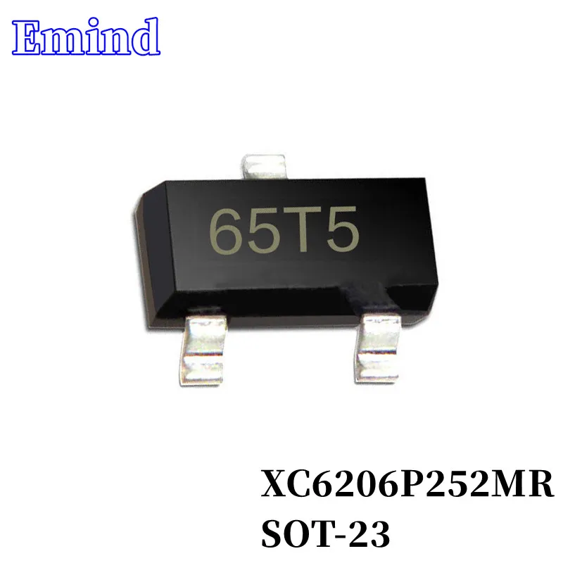 50/100Pcs XC6206P252MR XC6206-2.5 Silkscreen 65T5 SOT-23 2.5V LDO 3-terminal Regulator IC SMD Low Dropout Regulator
50/100Pcs XC6206P252MR XC6206-2.5 Silkscreen 65T5 SOT-23 2.5V LDO 3-terminal Regulator IC SMD Low Dropout Regulator