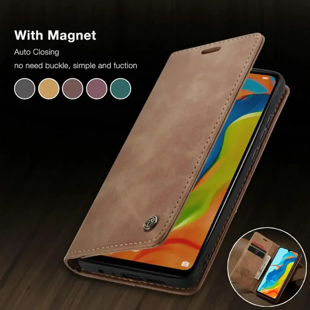

Magnetic Leather phone Case For Huawei P30 P20 P40 lite Pro Retro case for P Smart 2019 mate 30 pro Wallet Card Flip Stand Cover
