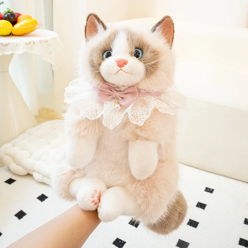 Cute Realistic Ragdoll Backpacks Women Bow Cat Plush Bags Small Capacity Daypacks Lolita Cartoon Personalized Gifts for Girls Cute Realistic Ragdoll Backpacks Women Bow Cat Plush Bags Small Capacity Daypacks Lolita Cartoon Personalized Gifts for Girls