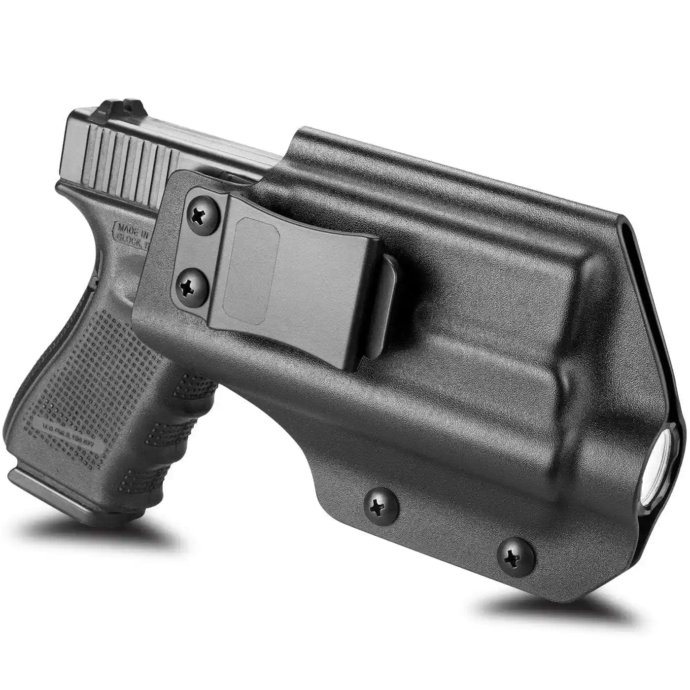 Gun&Flower Fit for Glock 19/19X/23/32/45 Kydex IWB Holster With Olight Baldr PRO Weapon Light & Red Dot Tactical Pistol Caces
Gun&Flower Fit for Glock 19/19X/23/32/45 Kydex IWB Holster With Olight Baldr PRO Weapon Light & Red Dot Tactical Pistol Caces