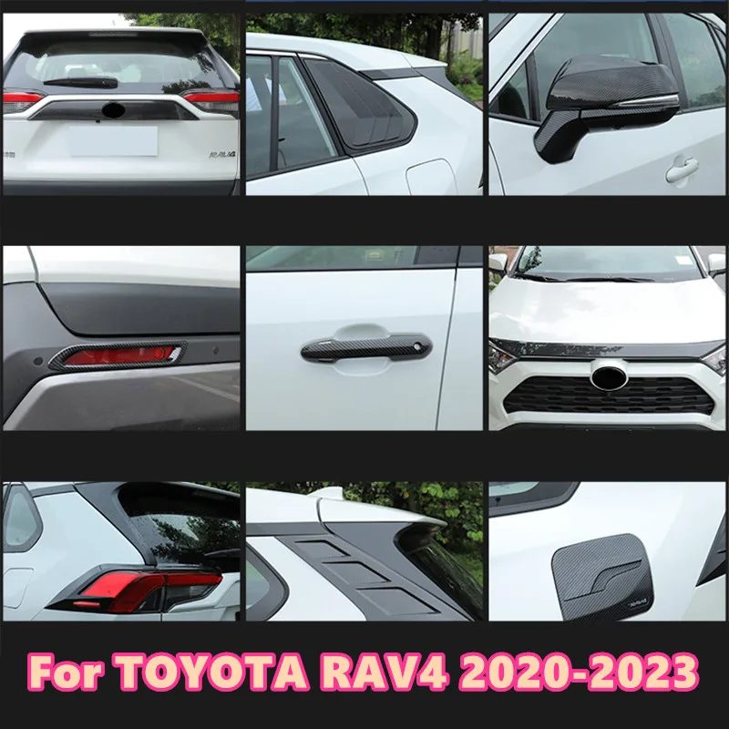 For TOYOTA RAV4 2020-2023 carbon fibre Car exterior decor front Bumper trim strip Mirror Window Pillar Posts trim auto parts
For TOYOTA RAV4 2020-2023 carbon fibre Car exterior decor front Bumper trim strip Mirror Window Pillar Posts trim auto parts