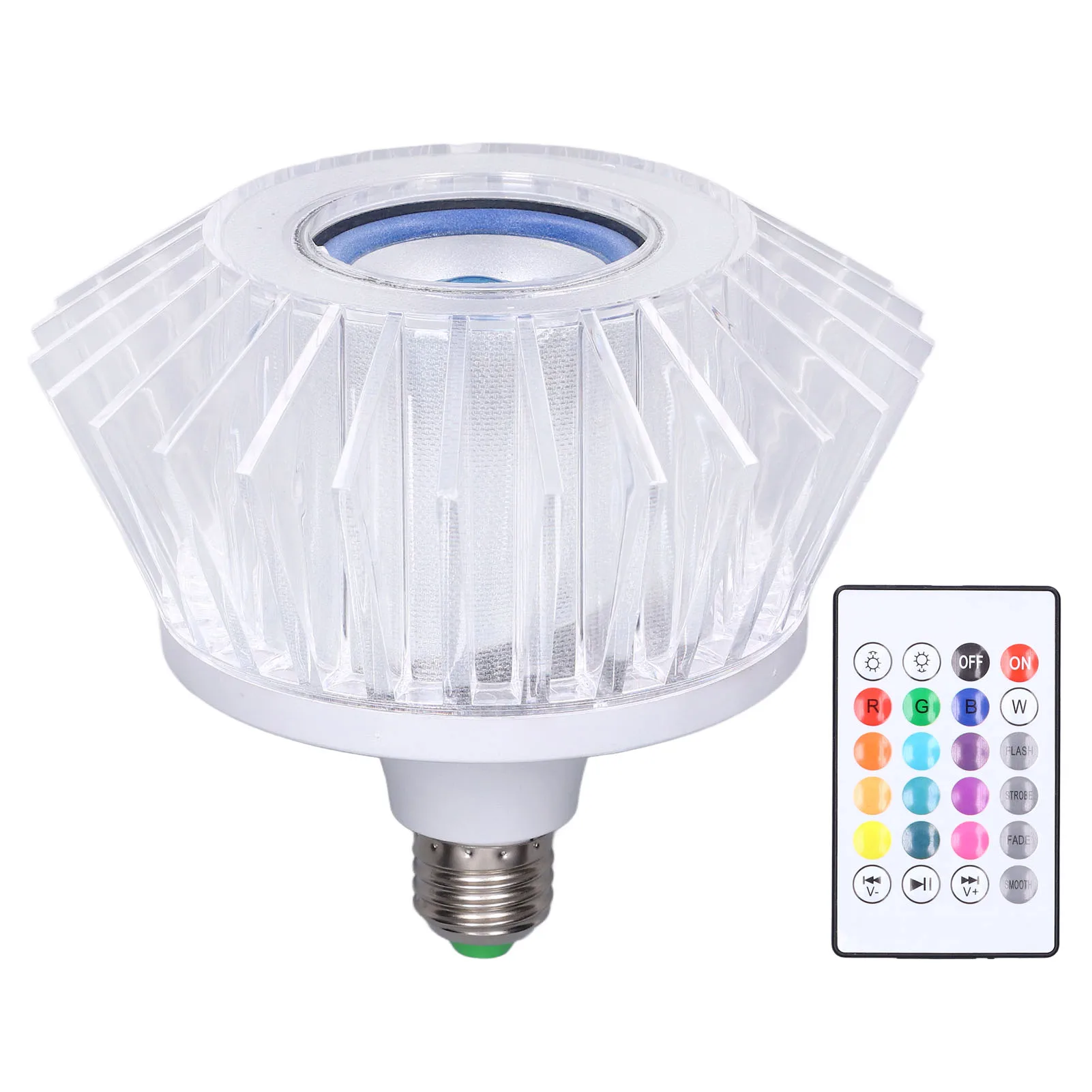 Music Bulb LED 24 Keys Remote Control RGB Light With Inbuilt Speaker Ambient Light For Home Party
Music Bulb LED 24 Keys Remote Control RGB Light With Inbuilt Speaker Ambient Light For Home Party