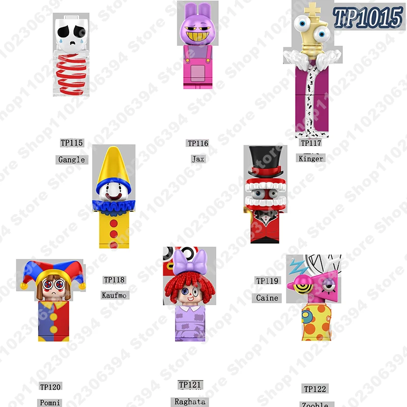 

Магические мини-фигурки TP1015 R046, удивительные цифровые цирковые совместимые, сборные кирпичи, строительные блоки, детские игрушки, подарок