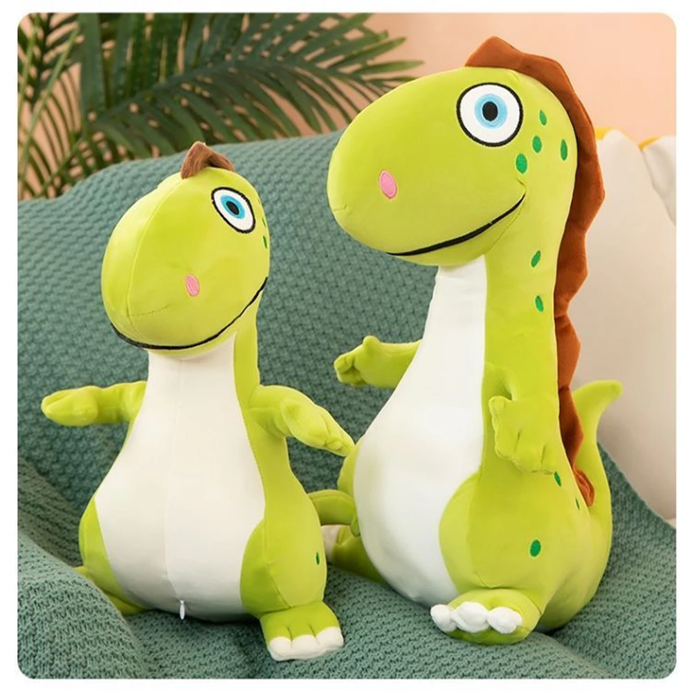 

40CM Cute Spotted Dinosaur Plush Toy Super Soft Standing Green Ancient Dinosaur Doll Festive Gift For Children Birthday Gift