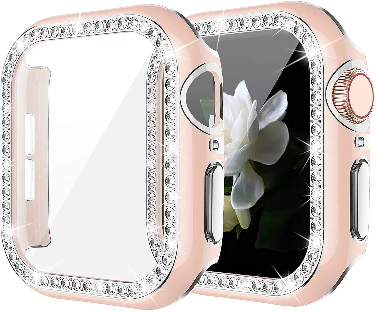Watch Case+Tempered film For Apple watch 44mm Single row diamond case For iWatch 6 5 4 3 2 SE 42mm 40mm 38mm PC Protective shell
Watch Case+Tempered film For Apple watch 44mm Single row diamond case For iWatch 6 5 4 3 2 SE 42mm 40mm 38mm PC Protective shell