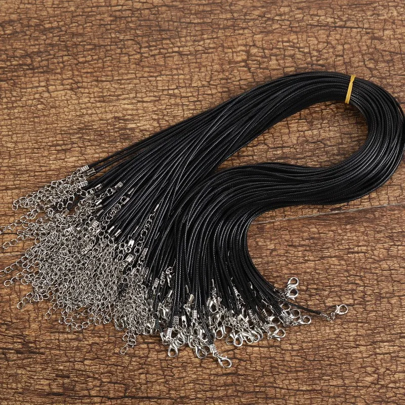 50 Pcs Colorful Leather Cord Wax Rope Chain Wax Cord Necklace Pendant For DIY Handmade Lobster Clasp String Cord Jewelry Chains
50 Pcs Colorful Leather Cord Wax Rope Chain Wax Cord Necklace Pendant For DIY Handmade Lobster Clasp String Cord Jewelry Chains
