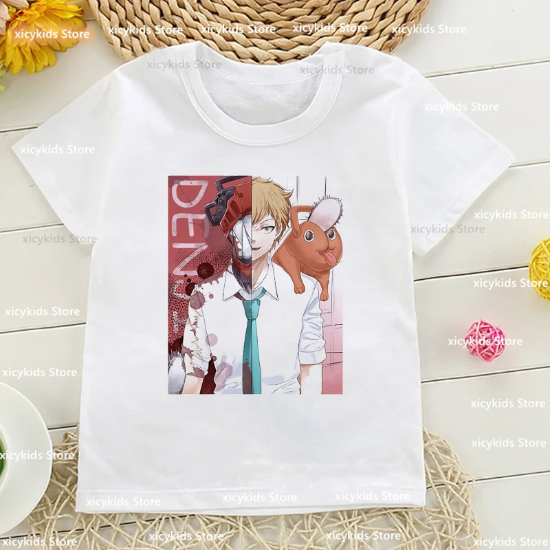 New Chainsaw Man T-Shirt Japan Cartoon Denji Makima Pochita T Shirt Anime Clothes Short Sleeve T-Shirts Kids Boys Girls Top
New Chainsaw Man T-Shirt Japan Cartoon Denji Makima Pochita T Shirt Anime Clothes Short Sleeve T-Shirts Kids Boys Girls Top