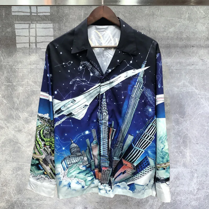 Vetement Homme Fashion Cityscape Shirt Men Fall Abstract Art Printing Casual Button Down Long Sleeve Shirts Men's Hawaiian Shirt
Vetement Homme Fashion Cityscape Shirt Men Fall Abstract Art Printing Casual Button Down Long Sleeve Shirts Men's Hawaiian Shirt