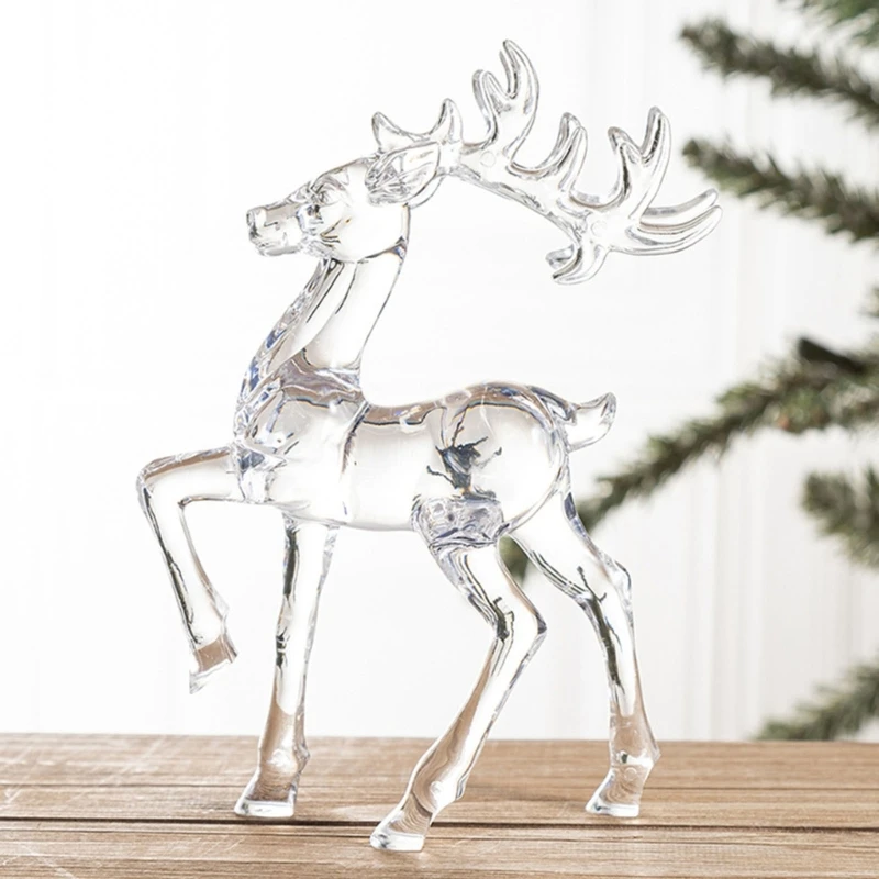 Clear Christmas Reindeer Figurines Ornaments Acrylic Miniature Xmas Party Christmas Ornaments Decorations
Clear Christmas Reindeer Figurines Ornaments Acrylic Miniature Xmas Party Christmas Ornaments Decorations