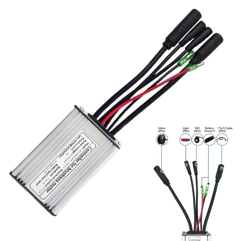 E-Bike E-Bicycle Controller Waterproof 350W Brushless Motor Controller DC 36/48V E-bike Electric Bicycle KT-17A High Quality
E-Bike E-Bicycle Controller Waterproof 350W Brushless Motor Controller DC 36/48V E-bike Electric Bicycle KT-17A High Quality