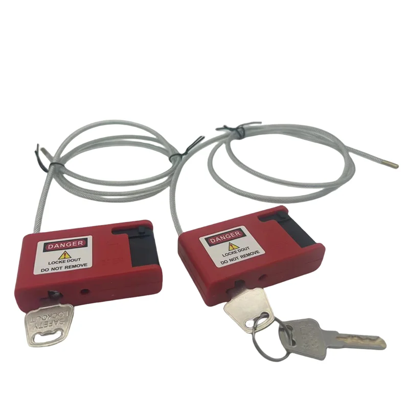 1PCS SL1M-4 Adjustable Cable Safety Padlock Plastic Coated Steel Shackle Lock Lockout Tagout
1PCS SL1M-4 Adjustable Cable Safety Padlock Plastic Coated Steel Shackle Lock Lockout Tagout