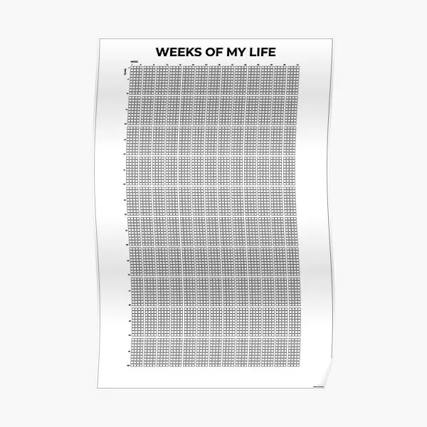 My Life In Weeks Poster Poster Picture Painting Decoration Art Modern Mural Room Home Print Vintage Funny Decor Wall No Frame
My Life In Weeks Poster Poster Picture Painting Decoration Art Modern Mural Room Home Print Vintage Funny Decor Wall No Frame