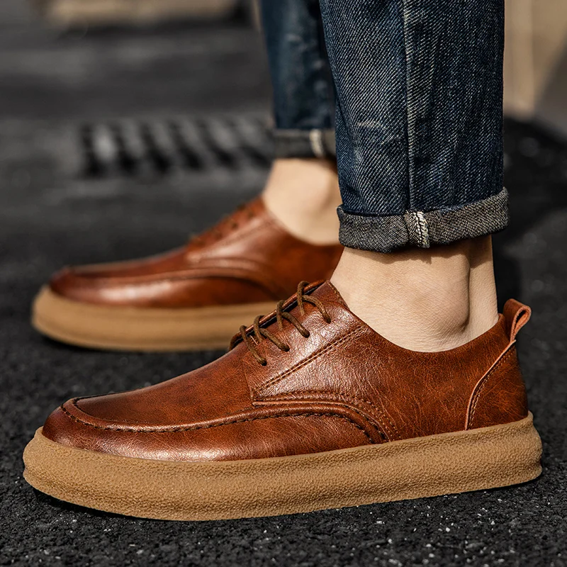 Men's Casual Shoes lace up Leather Men's oxfords Outdoor Men Driving Shoes Non-slip Men's white Sneakers Zapatillas Hombre
Men's Casual Shoes lace up Leather Men's oxfords Outdoor Men Driving Shoes Non-slip Men's white Sneakers Zapatillas Hombre