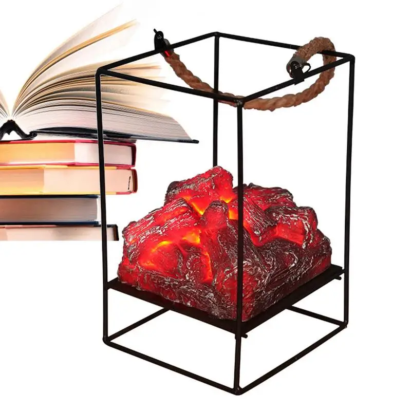 LED Simulated Charcoal Flame Light Portable Lantern Lamp Courtyard Living Room Decor Christmas Halloween Charcoal Fireplace Lamp
LED Simulated Charcoal Flame Light Portable Lantern Lamp Courtyard Living Room Decor Christmas Halloween Charcoal Fireplace Lamp