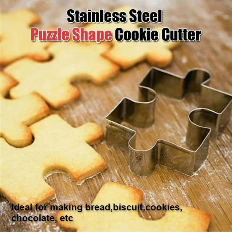 Jigsaw shape cookie mold Christmas cookie shape stainless steel cookie cutter DIY dessert bakeware cake mold Kitchen accessories
Jigsaw shape cookie mold Christmas cookie shape stainless steel cookie cutter DIY dessert bakeware cake mold Kitchen accessories