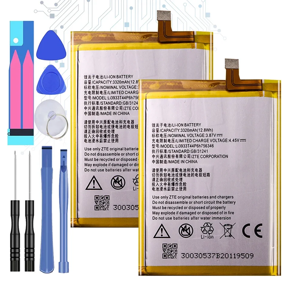 3320mAh LI3931T44P8h756346 Battery For ZTE Axon 7 Axon7 5.5 Inch A2017 Smart Phone Batteries + Free Tools
3320mAh LI3931T44P8h756346 Battery For ZTE Axon 7 Axon7 5.5 Inch A2017 Smart Phone Batteries + Free Tools