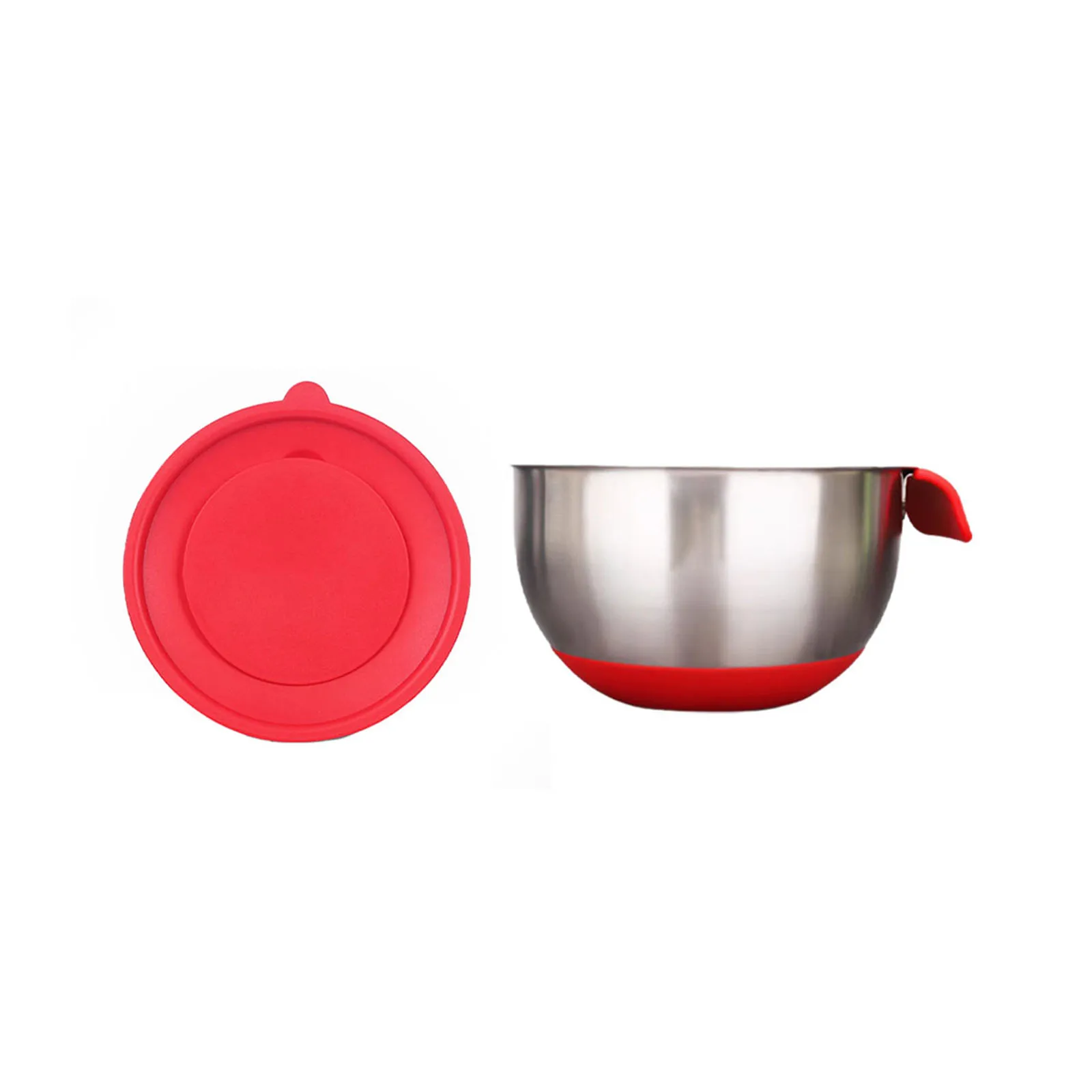 Mixing Bowl Stainless Steel With Lid Handle Silicone Base Non-Slip Salad Bowl Egg Beating Basin Utensils Kitchen Tools Gadgets
Mixing Bowl Stainless Steel With Lid Handle Silicone Base Non-Slip Salad Bowl Egg Beating Basin Utensils Kitchen Tools Gadgets