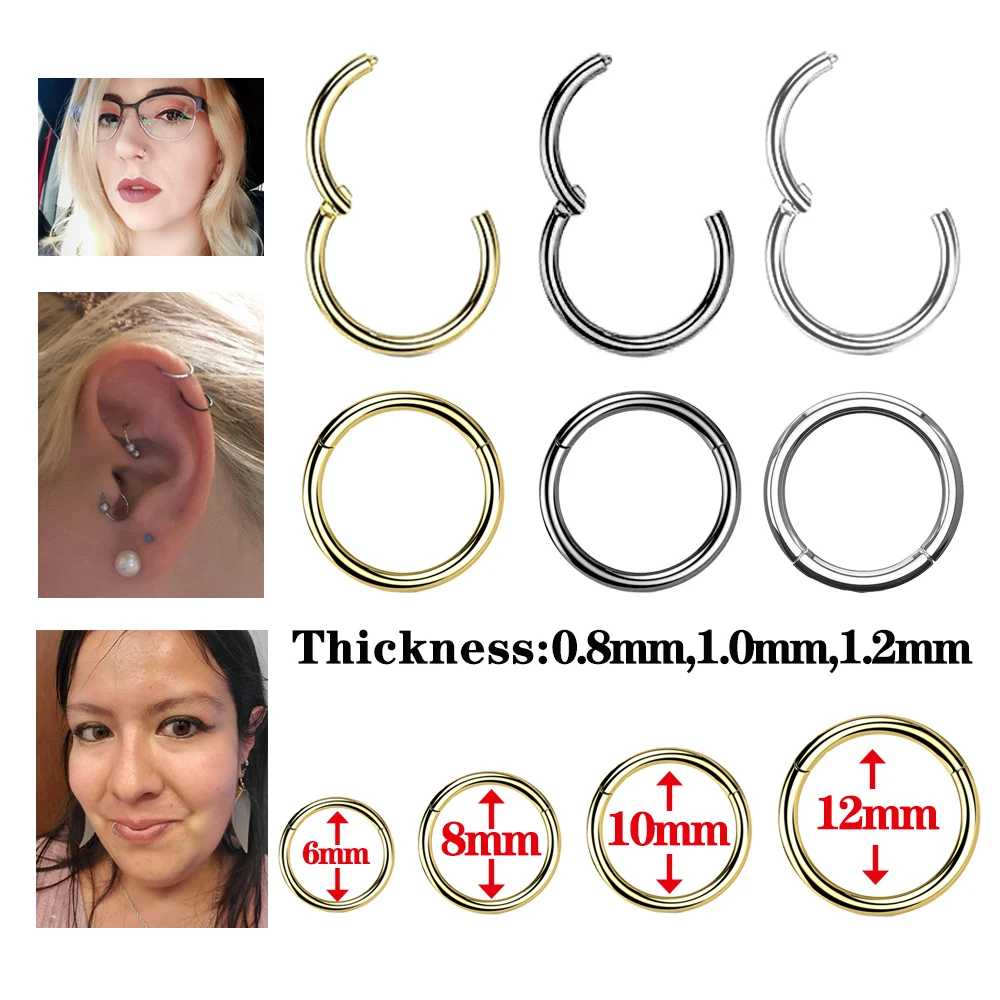Surgical Steel Small Nose Rings Body Clips Hoop 16G 18G 20G Tragus Septum Cartilage Piercing Jewelry For Women Men Girl Gift
Surgical Steel Small Nose Rings Body Clips Hoop 16G 18G 20G Tragus Septum Cartilage Piercing Jewelry For Women Men Girl Gift