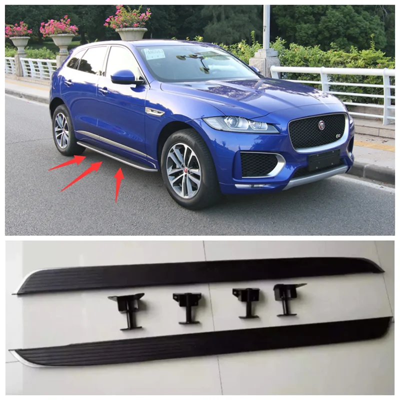Fits For Jaguar F-PACE 2016-2023 High Quality ABS+ Aluminum Alloy Running Boards Side Step Bar Pedals
Fits For Jaguar F-PACE 2016-2023 High Quality ABS+ Aluminum Alloy Running Boards Side Step Bar Pedals