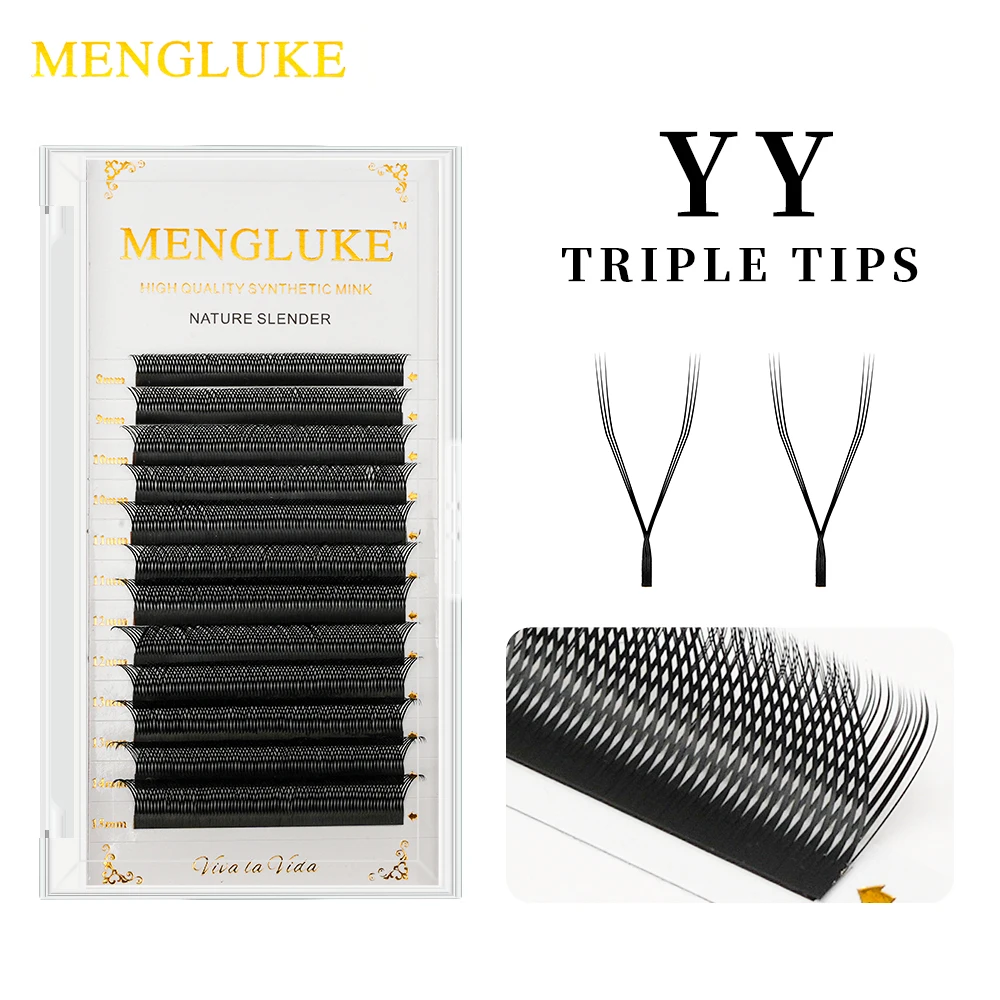 MENGLUKE YY Shape Triple Tips Hand Woven Premium Soft Light Natural Eyelashes Extension Supplies Makeup Mesh Net Cross Lash
MENGLUKE YY Shape Triple Tips Hand Woven Premium Soft Light Natural Eyelashes Extension Supplies Makeup Mesh Net Cross Lash