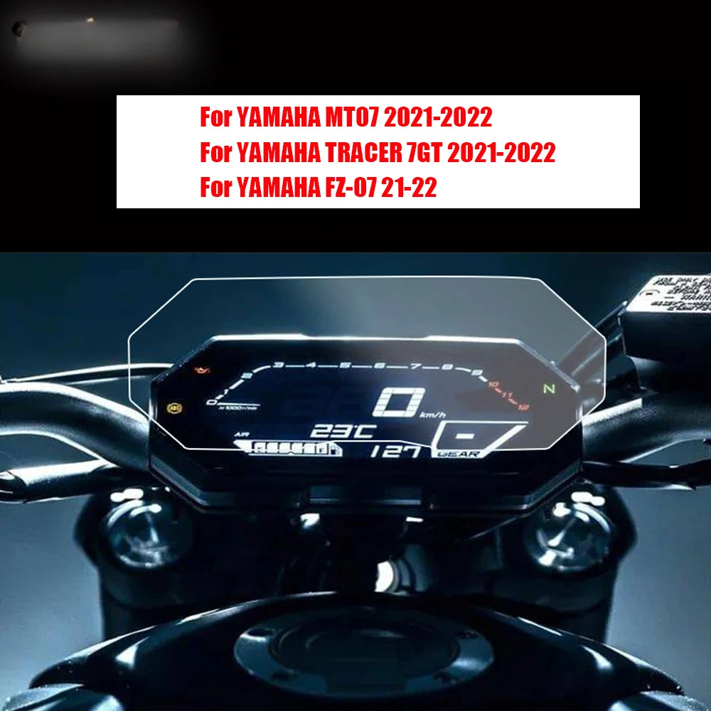 

Dashboard Instrument Speedometer Film Screen Protector Stickers for YAMAHA MT07 TRACER 7GT FZ-07 FZ07 MT FZ 07 2021-2022
