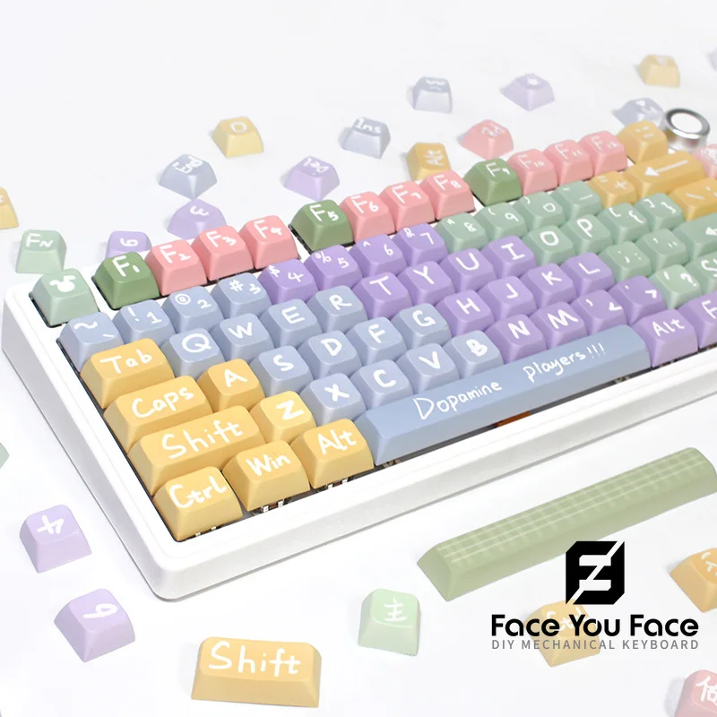 

GMK 133 Keys My Mood PBT Keycap XDA Profile Sublimated Personalized Key Caps for Cherry MX Switch Game Mechanical Keyboard