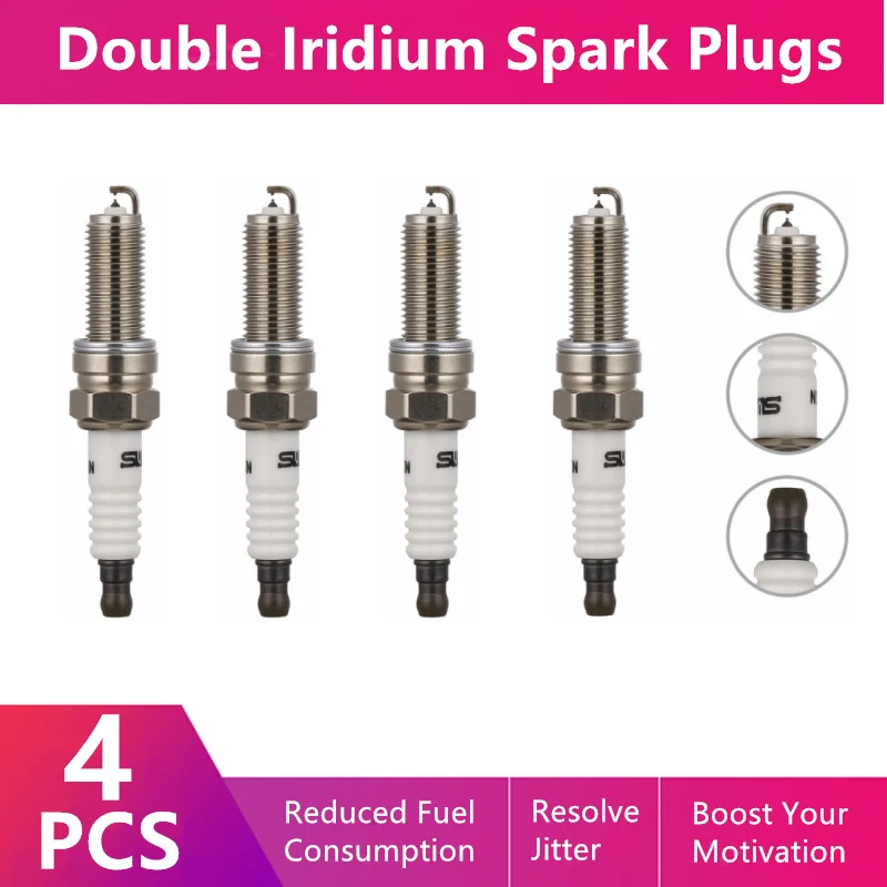 

Double Iridium Spark Plug C-09 For Hyundai Kustu Mingtu Shengda Sonata Tucson Auto Parts SILZKR8H9G SILZKR8E8G
